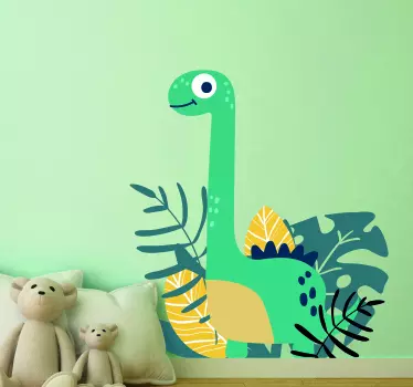 Söt dinosaurie i jurassic park väggdekal - Tenstickers