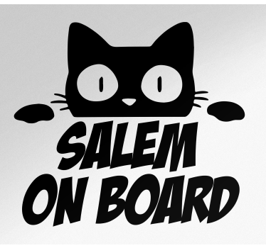 Söt monocolor katt kikar bil dekal - Tenstickers