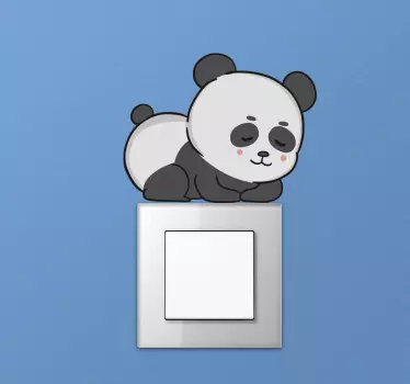 Sovande panda anime ljusbrytare täckmärke - Tenstickers