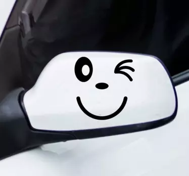 Speglar blinkande bil klistermärke - Tenstickers