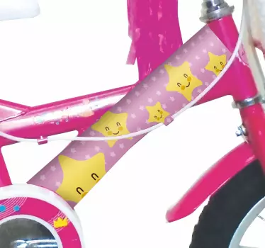 Stjärna cyklar cykel dekal - Tenstickers