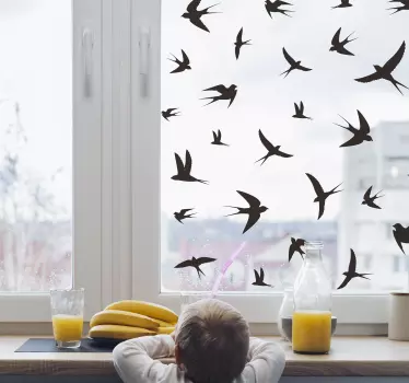 Sväljer fönstermärken - Tenstickers