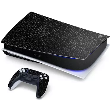 Svart pixelmönster ps5 dekal - Tenstickers