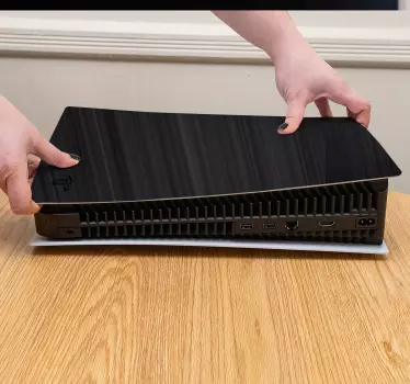 Svart tapet med rörelse linjer playstation 5 klistermärken - Tenstickers