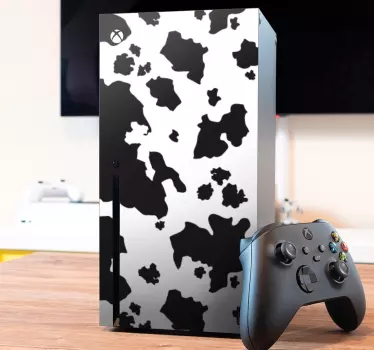 Svartvita ko fläckar xbox klistermärke - Tenstickers