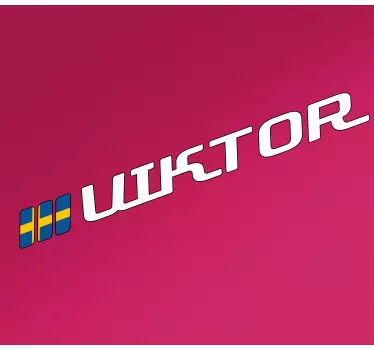 Svensk flagga och motorcykel klistermärke - Tenstickers