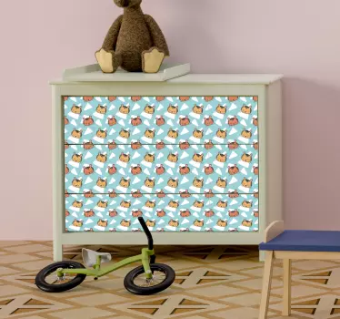Tiger mönster möbler dekal - Tenstickers