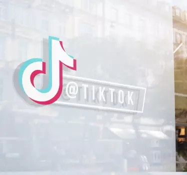 Tiktok personligt fönster dekal - Tenstickers