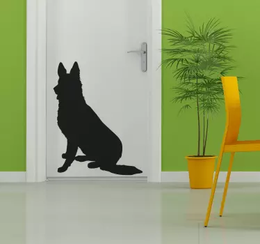 Tysk shepard silhuett - Tenstickers