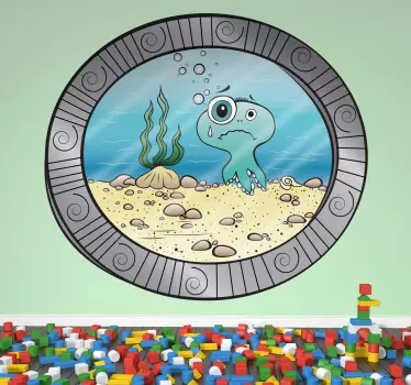 Under klistermärket för havsportholern - Tenstickers