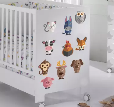 Ungar djurdekal samling - Tenstickers