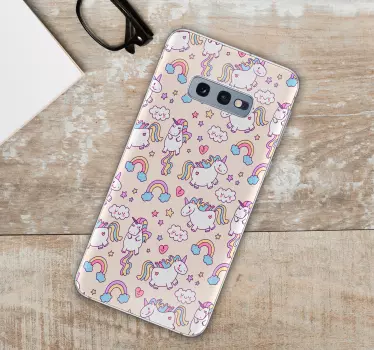 Unicorns set telefon klistermärke - Tenstickers