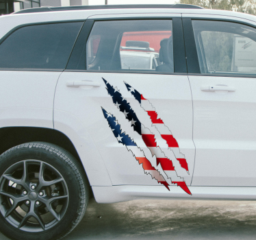 Usa flaggan bil klistermärke - Tenstickers