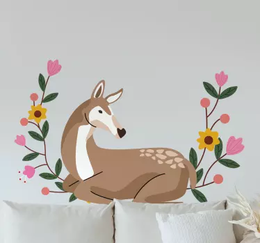 Väggklistermärken djur avkopplande älgdesign - Tenstickers