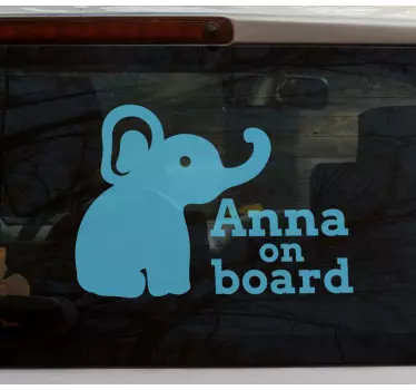 Väggklistermärken djur med elefantpersonaliseringsalternativ - Tenstickers