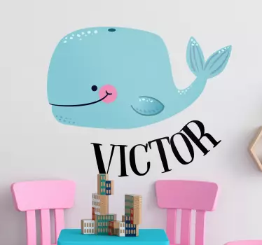Val med namn anpassningsbara vägg klistermärke - Tenstickers