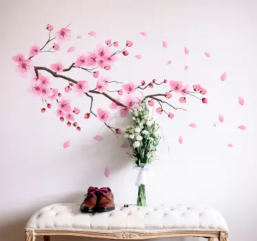 Vårblomma blommor väggdekor - Tenstickers