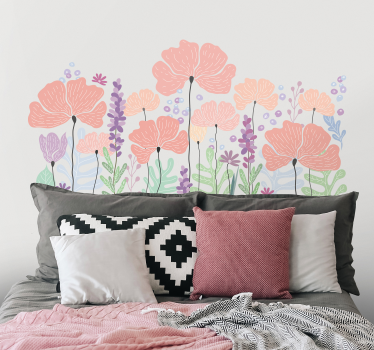 Vårblommor blommor väggdekor - Tenstickers