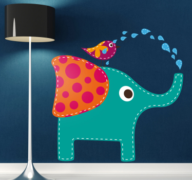 Vattendjur elefant vägg klistermärke - Tenstickers