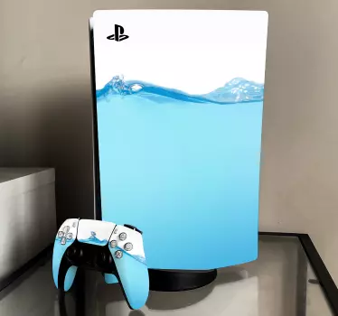 Vattenstruktur playstation 5 klistermärken - Tenstickers