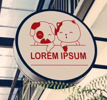 Veterinär utställning fönster dekal - Tenstickers