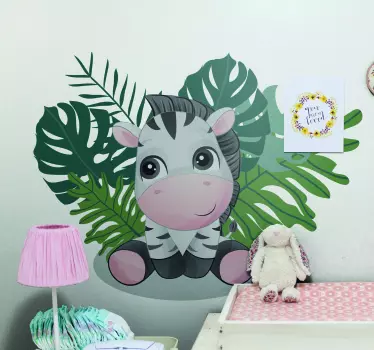 Vilda afrika för barn sebra pojke vilda djur dekaler - Tenstickers