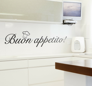 Vinilo decorativo buon appetito Väggklistermärken djur - Tenstickers