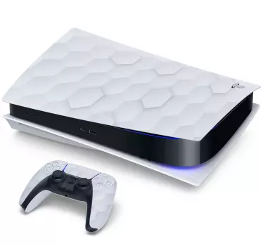 Vita hexagoner ps5 dekal - Tenstickers