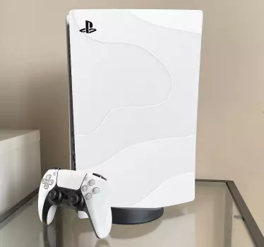 Vita suddar och fläckar playstation 5-klistermärken - Tenstickers