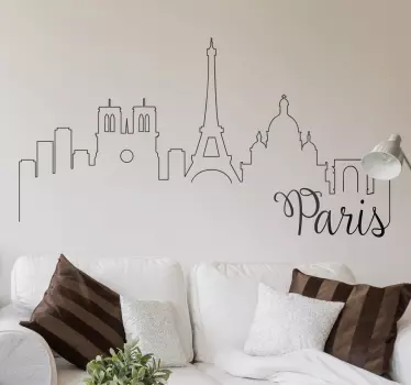 Vykort från paris väggklistermärken - Tenstickers