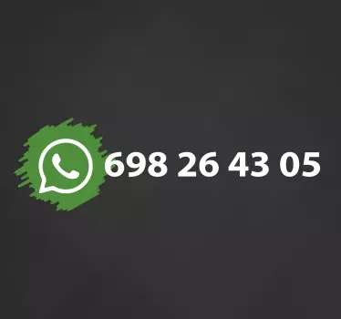 Whatsapp sociala medier logotyp klistermärke - Tenstickers