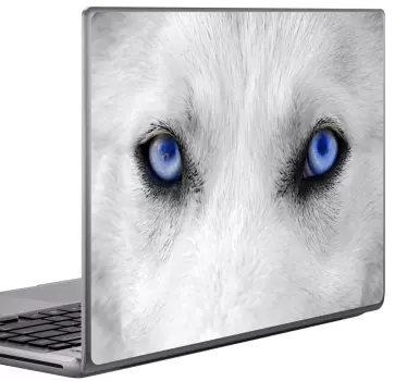 Wolf eyes laptop sticker - Tenstickers