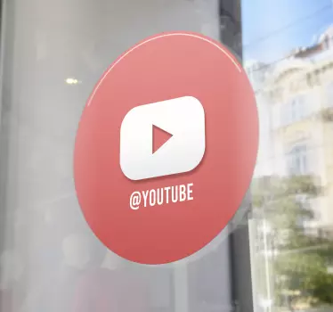 Youtube personlig fönster dekal - Tenstickers
