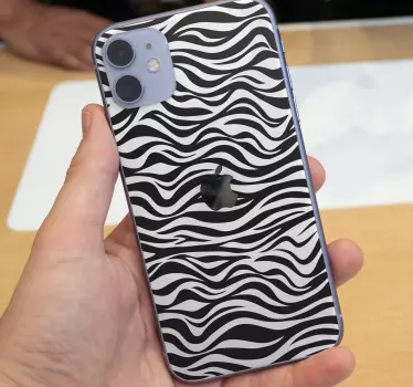 Zebra bakgrund iphone dekal - Tenstickers