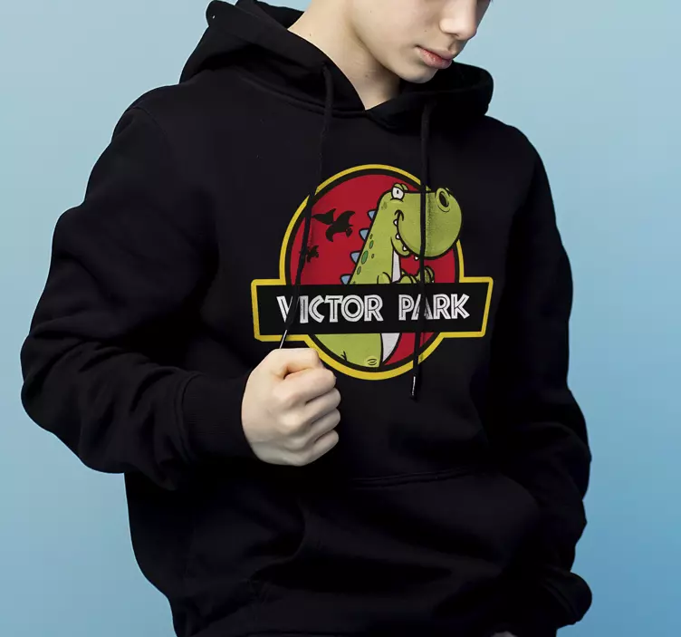 Jurassic park dinosaurie t-shirt med namn - Tenstickers