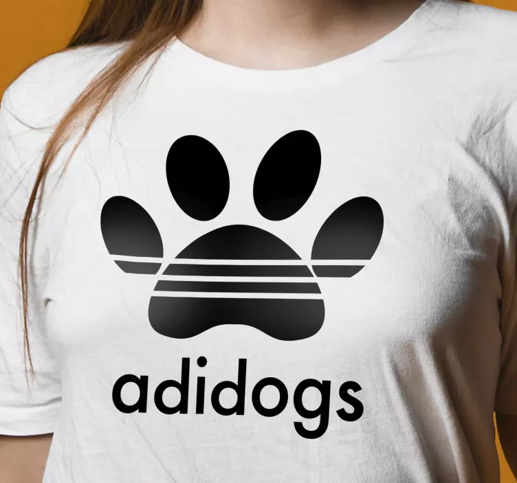 Adidogs älskar djur anpassad t-shirt - Tenstickers
