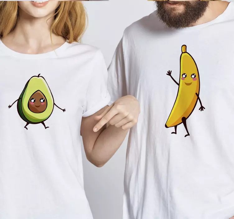 Bananer och avokado par t -skjortor - Tenstickers