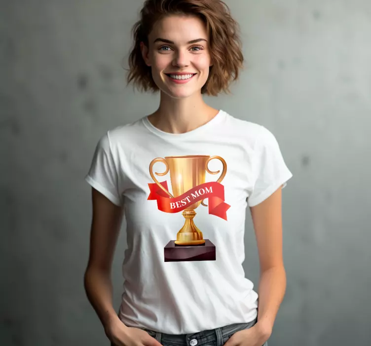 Bästa mamma mors dag t-shirt - Tenstickers