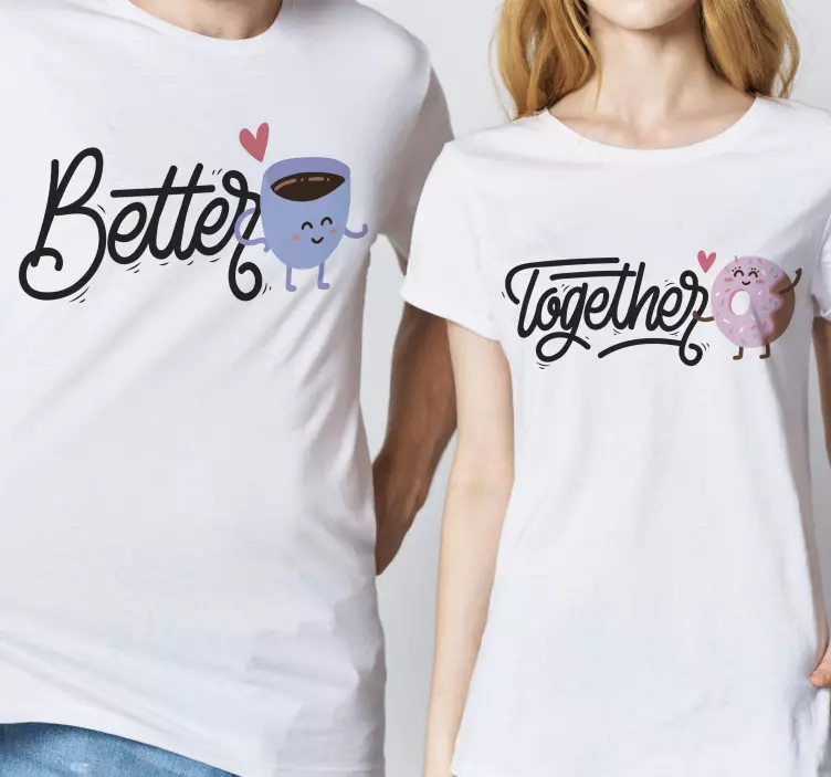 Bättre tillsammans par t -shirts - Tenstickers