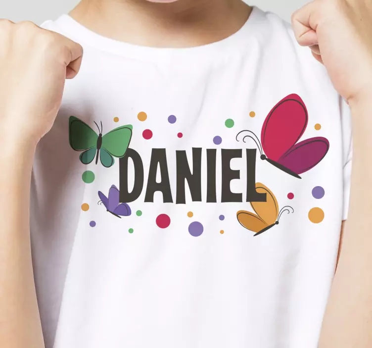 Fjärilar som flyger för barn-t-shirt - Tenstickers