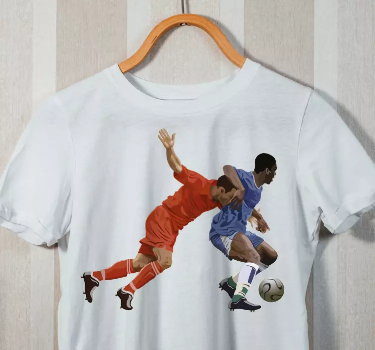 Fotbollsdyk anpassad t-shirt - Tenstickers