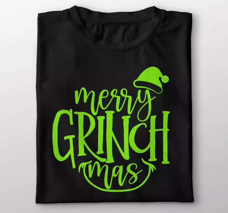 Merry grinchmas originaldesignskjorta - Tenstickers