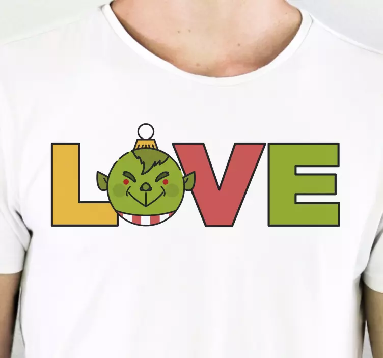 Grinch älskar julskjorta - Tenstickers