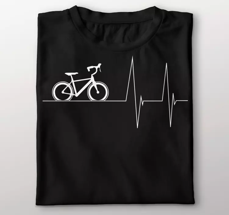 Anpassad t-shirt med cykelhjärta - Tenstickers