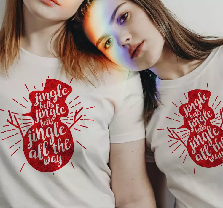 Klirrande klockor Chrismas tshirt - Tenstickers