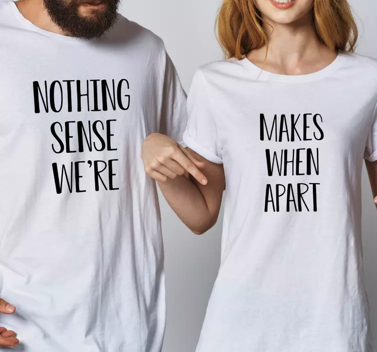 Notera är vettigt att skriva par t -skjortor - Tenstickers