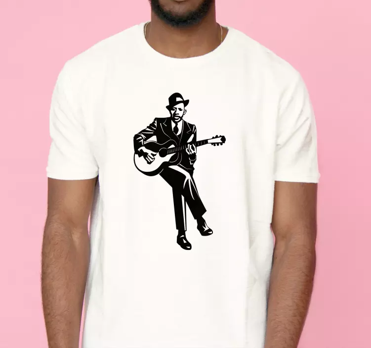 Robert jonhson player anpassad t-shirt - Tenstickers