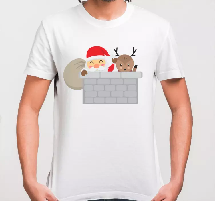 Kikar tomte och ren julskjorta - Tenstickers