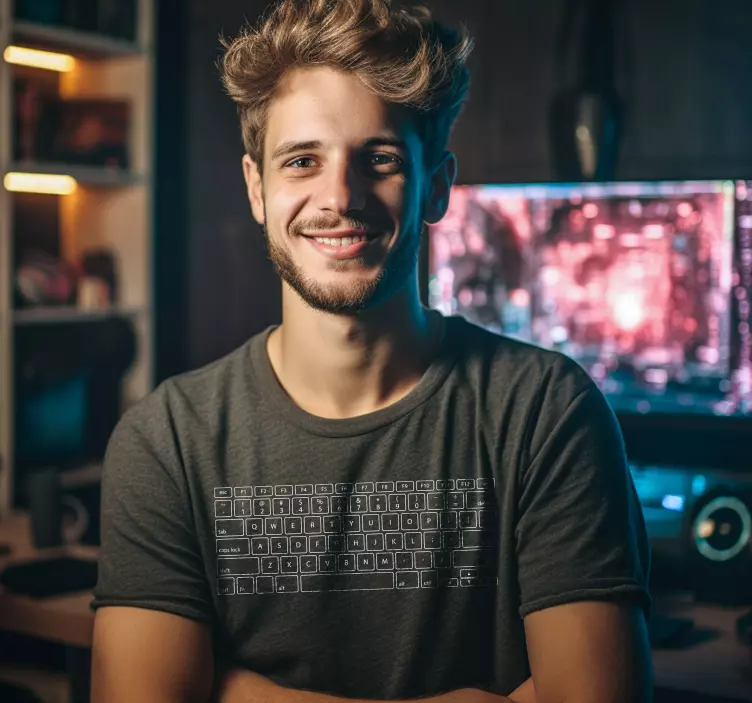 Tangentbordsknappar T-shirt - Tenstickers