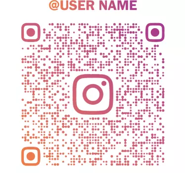 Instagram qr kod t-shirt - Tenstickers
